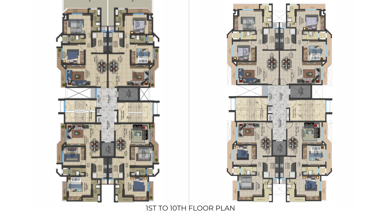 Dhanani-Aurum-1-to-10-Floor-Plan